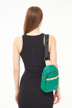 Morpelikan Kadın Paraşüt Kumaş  Üç Bölmeli Body Bag Omuz Göğüs Çantası