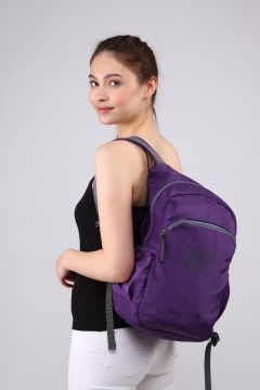 Mor Nano Kumaş Unisex Okul Spor Sırt Çantası